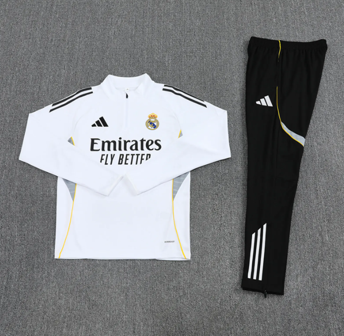 Real Madrid 25/26 Long-sleeve Training Kit White