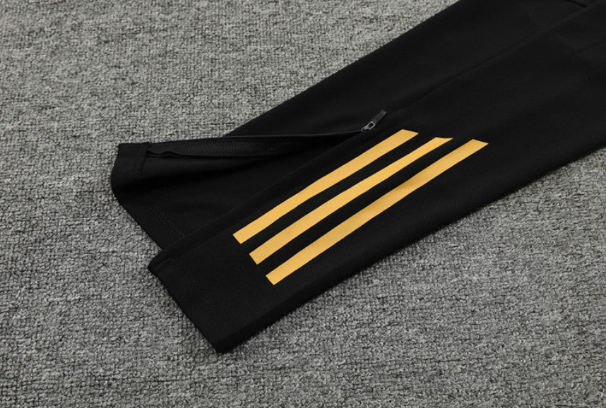 Real Madrid 24/25 Long-sleeve Training Kit Black and Gold