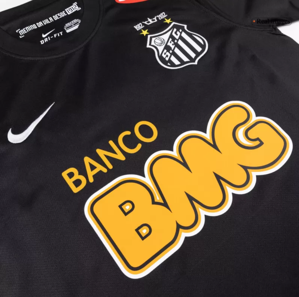 Santos 11/12 Away Jersey Black - Fan version