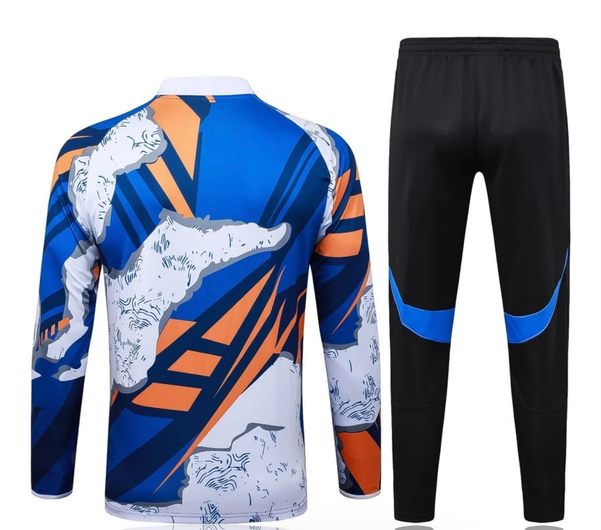 Real Madrid 25/26 Long-sleeve Training Kit Bleu Tache
