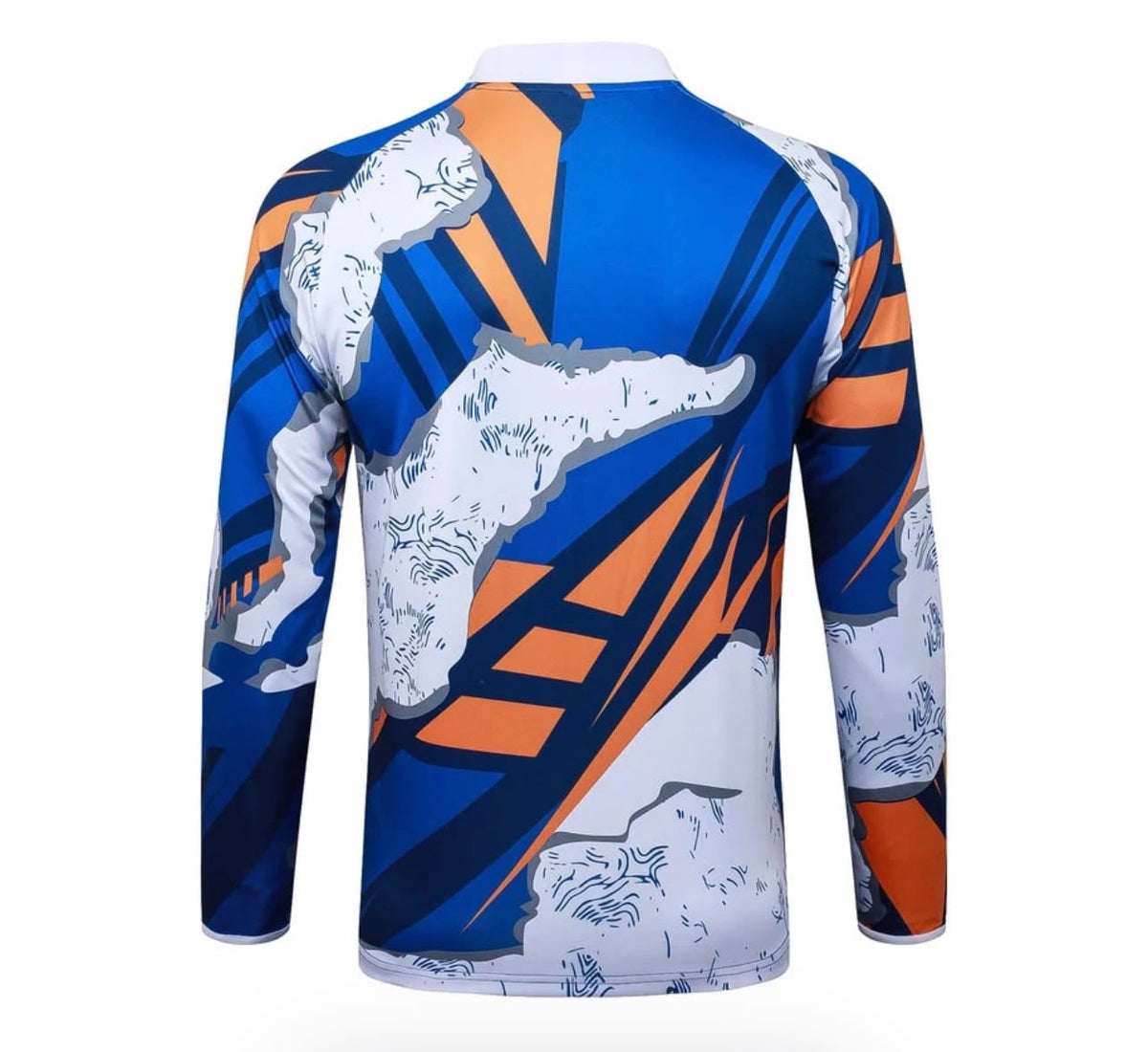 Real Madrid 25/26 Long-sleeve Training Kit Bleu Tache